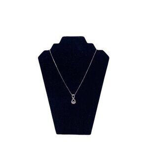 Infinity Pendant Necklace Women’s Sliver‎ Tone